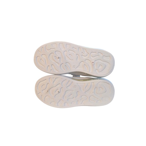 Girls Toddler Rainbow Glitter Sneakers EU 28 US 11 White Low Top Velcro Shoes - Picture 8 of 9